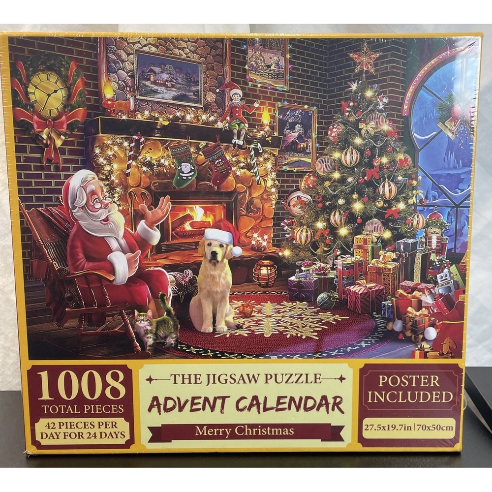jigsaw puzzle advent calendar Christmas 1008 ‎ Poster Included Sealed
